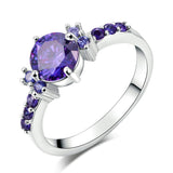 Purple Crystal Ring