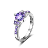 Purple Crystal Ring