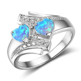 Blue Hearts Ring