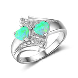 Blue Hearts Ring