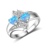 Blue Hearts Ring