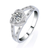 Crystal Heart  Ring